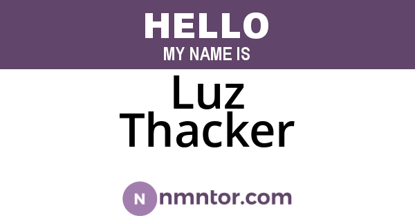 Luz Thacker
