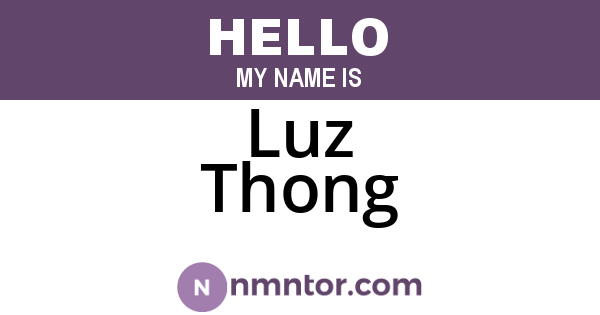 Luz Thong