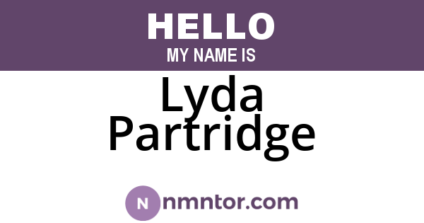 Lyda Partridge