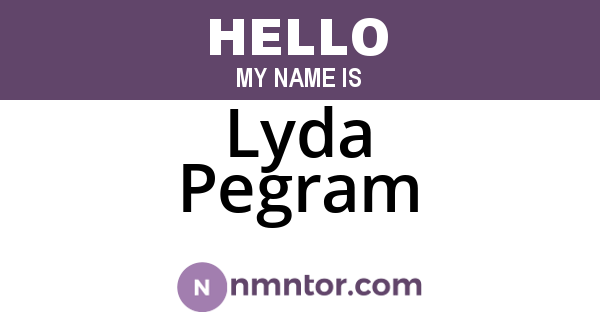 Lyda Pegram