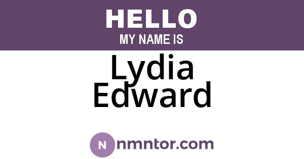 Lydia Edward