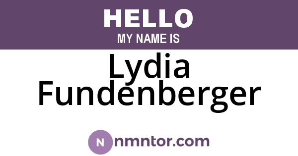Lydia Fundenberger