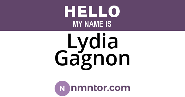 Lydia Gagnon