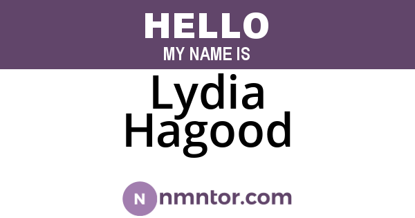 Lydia Hagood