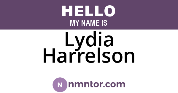 Lydia Harrelson