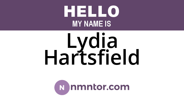 Lydia Hartsfield