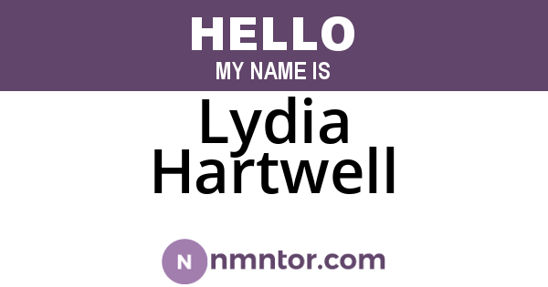 Lydia Hartwell