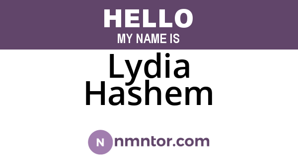 Lydia Hashem