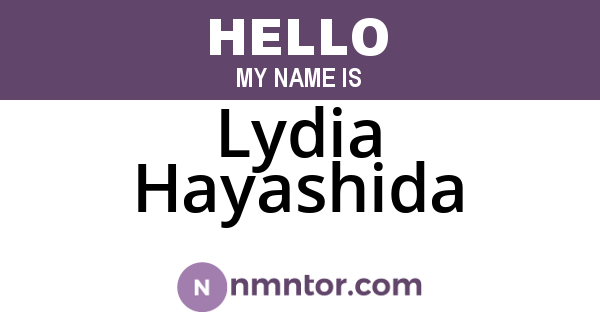 Lydia Hayashida