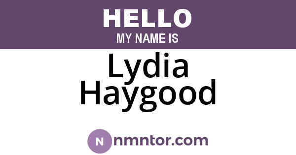 Lydia Haygood