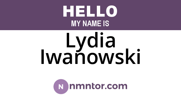 Lydia Iwanowski