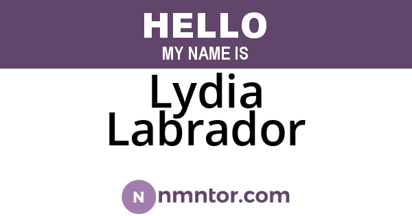 Lydia Labrador