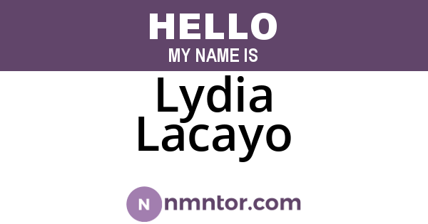Lydia Lacayo