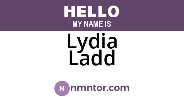Lydia Ladd