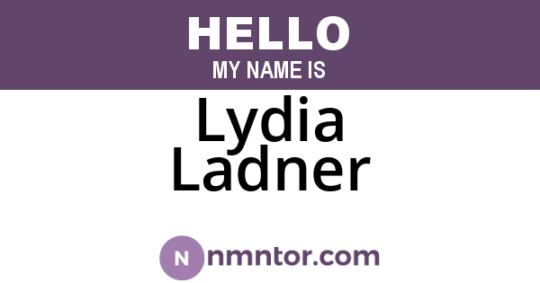 Lydia Ladner