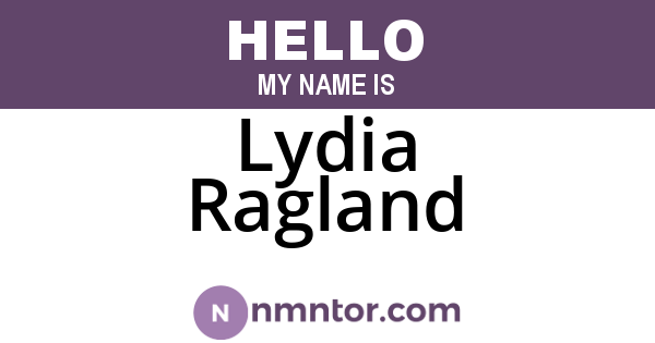 Lydia Ragland