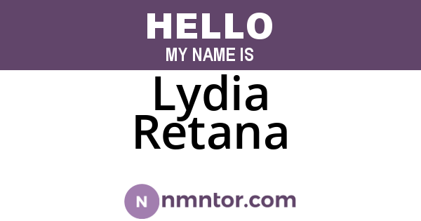 Lydia Retana