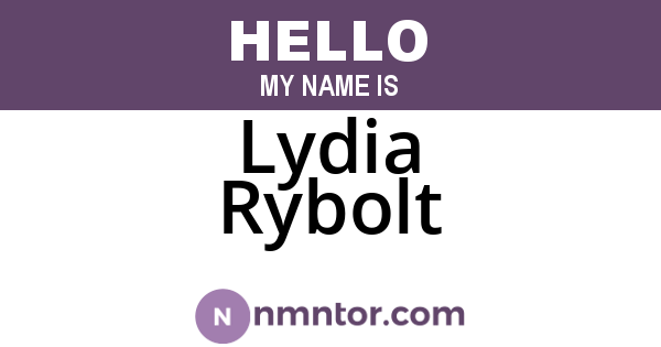 Lydia Rybolt