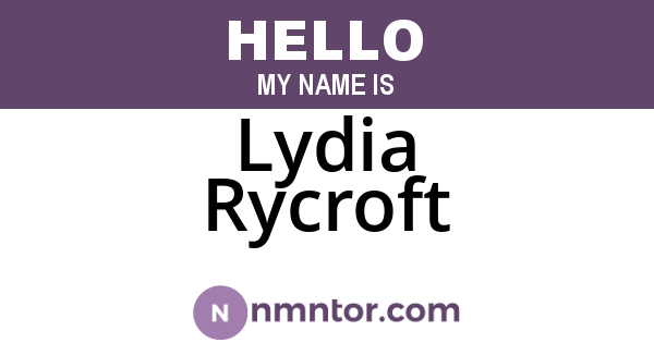 Lydia Rycroft
