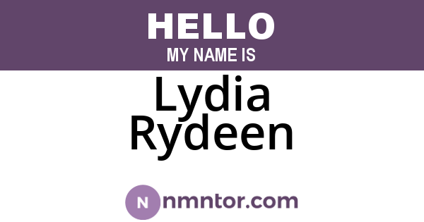 Lydia Rydeen