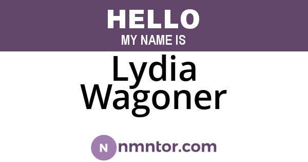 Lydia Wagoner