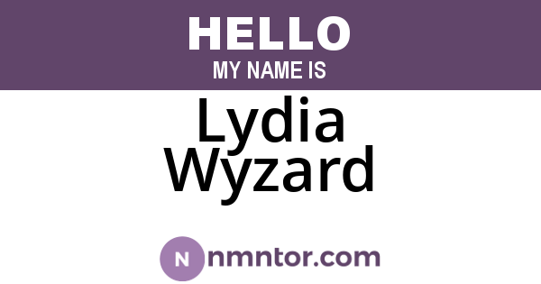 Lydia Wyzard