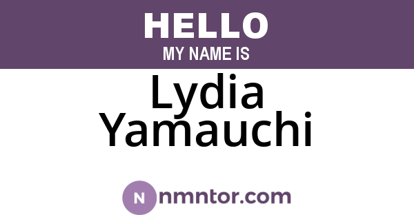 Lydia Yamauchi