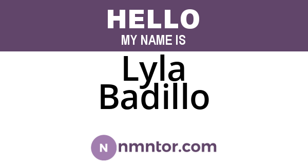 Lyla Badillo