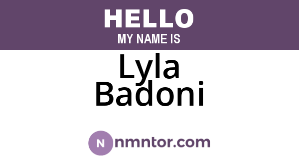 Lyla Badoni