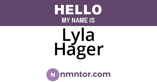 Lyla Hager