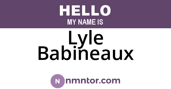 Lyle Babineaux