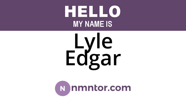 Lyle Edgar