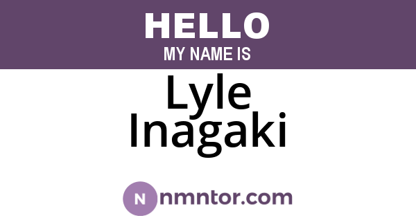 Lyle Inagaki