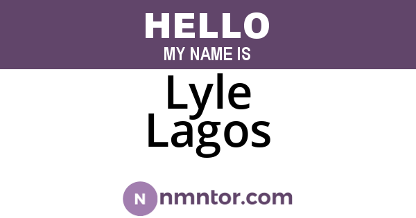 Lyle Lagos