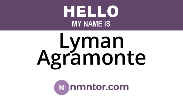 Lyman Agramonte