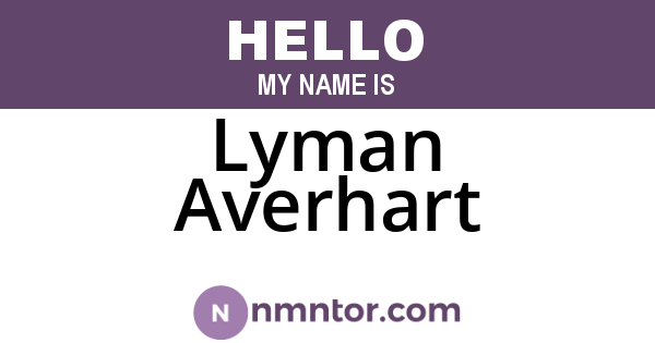 Lyman Averhart