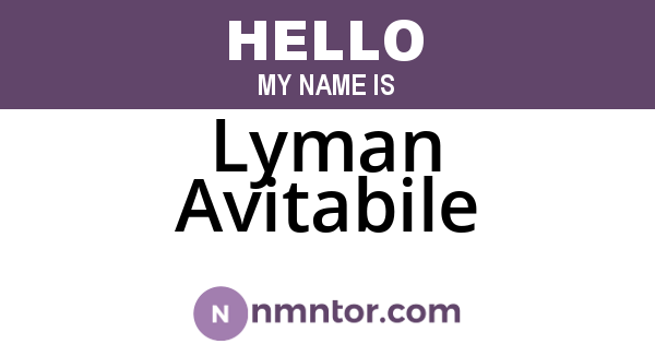 Lyman Avitabile