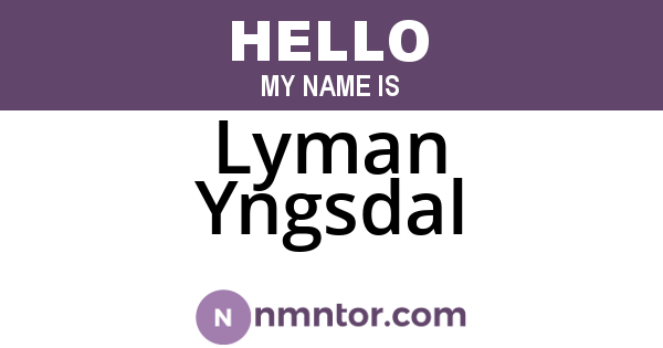 Lyman Yngsdal