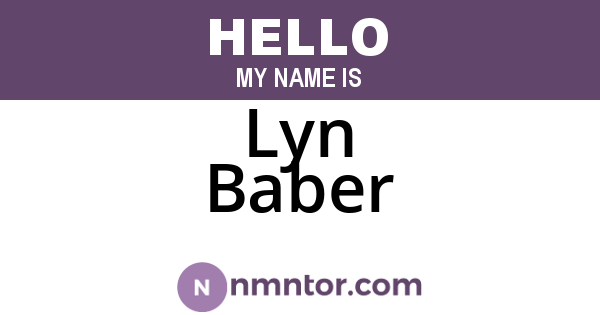 Lyn Baber