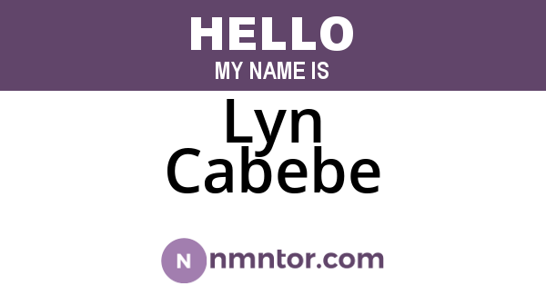 Lyn Cabebe