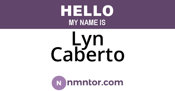Lyn Caberto