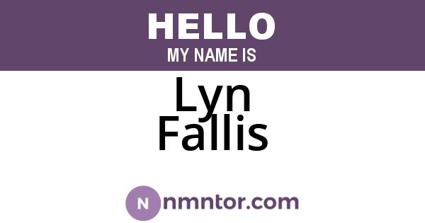 Lyn Fallis