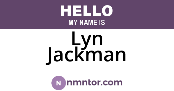 Lyn Jackman