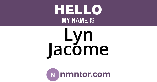 Lyn Jacome