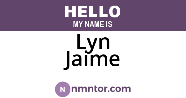 Lyn Jaime