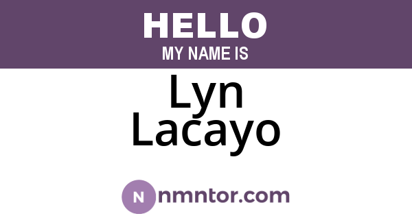 Lyn Lacayo