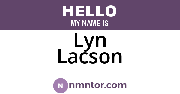 Lyn Lacson