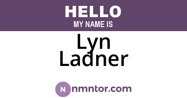 Lyn Ladner