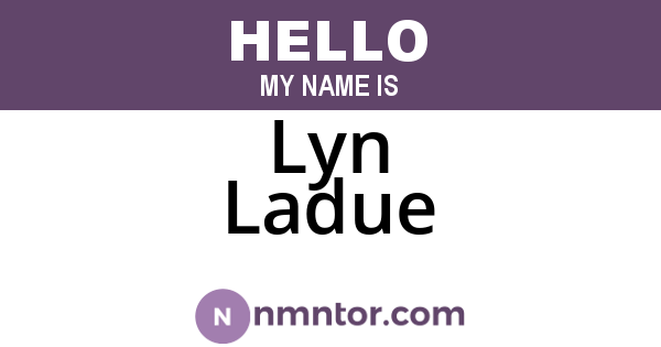 Lyn Ladue