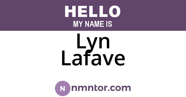 Lyn Lafave